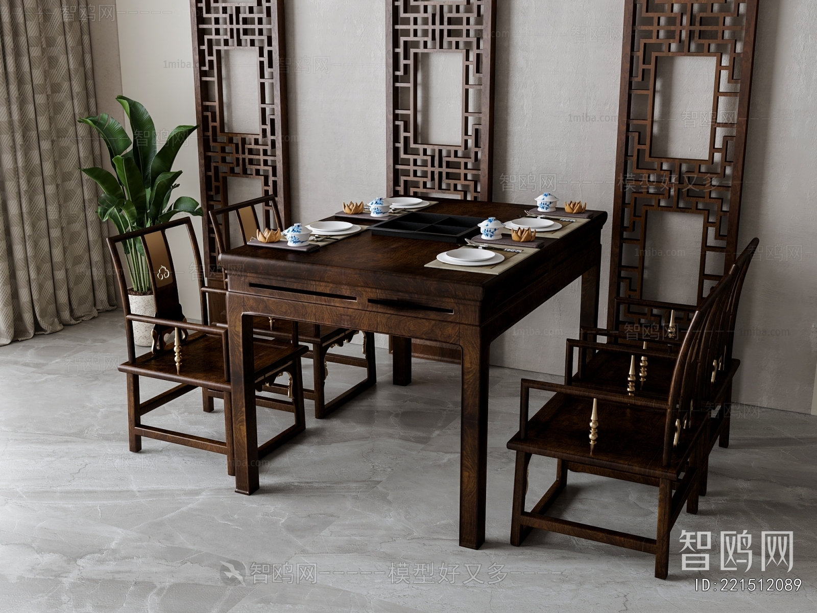 New Chinese Style Dining Table And Chairs