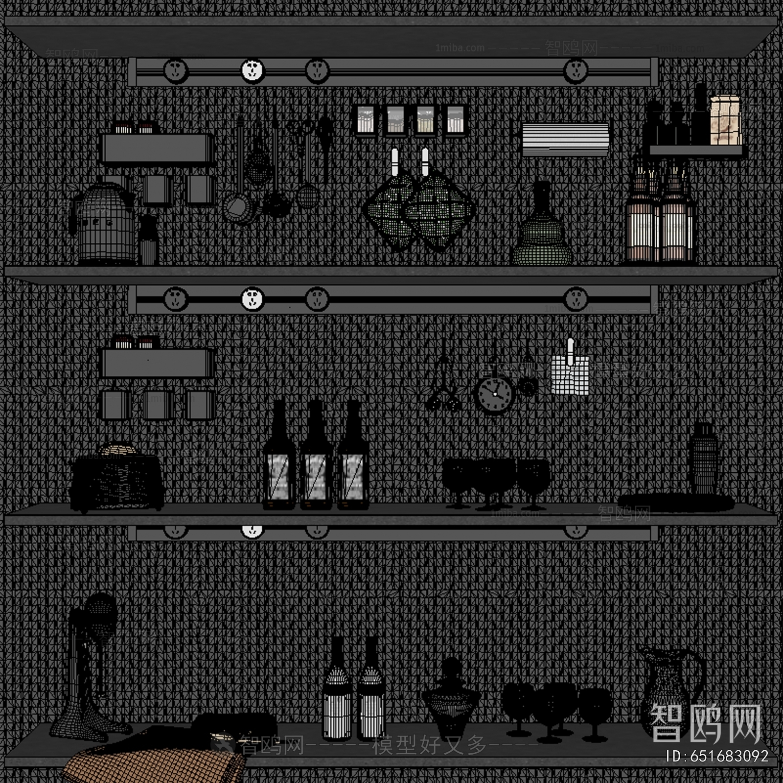 现代酒具组合