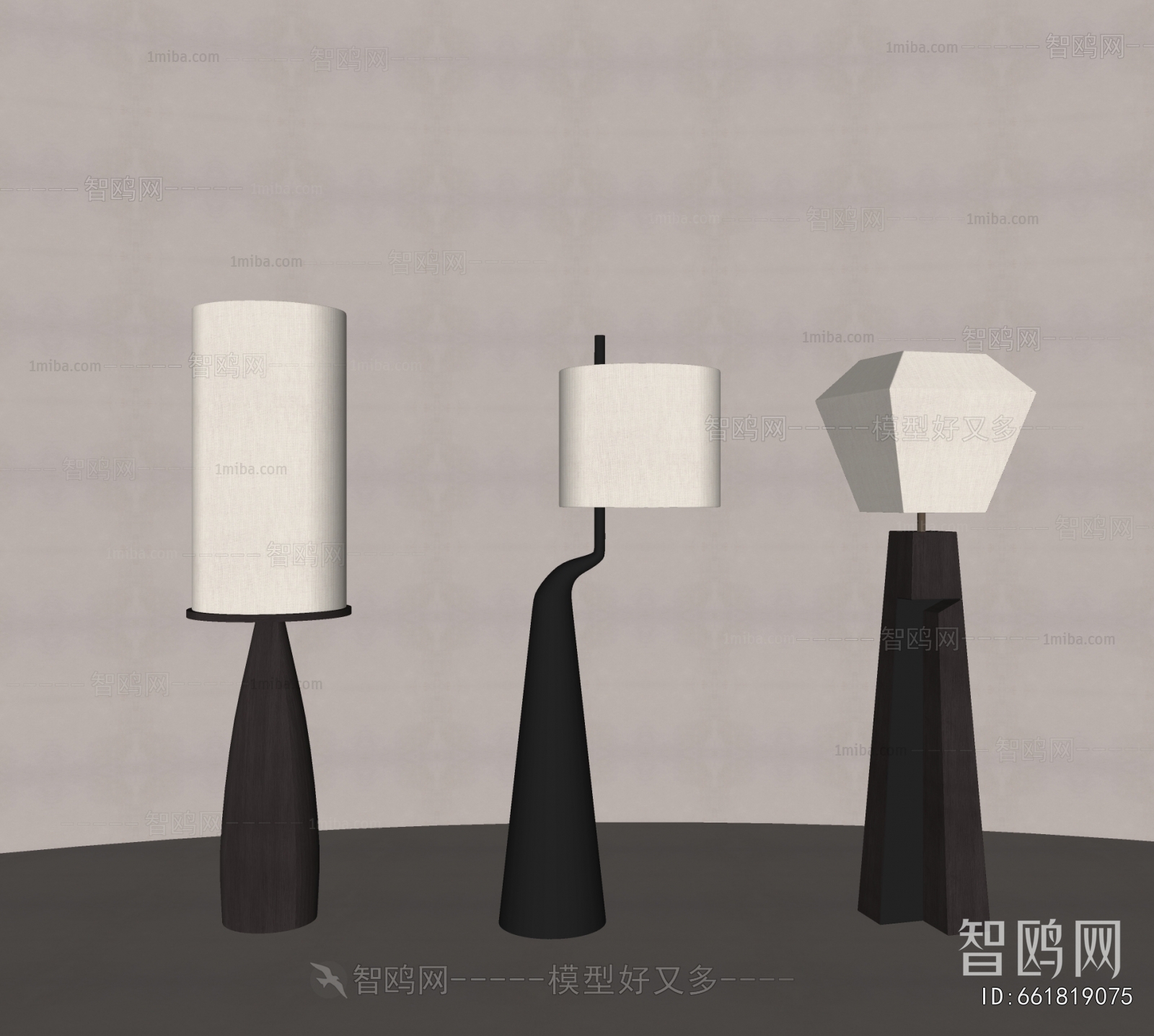 现代装饰落地灯组合