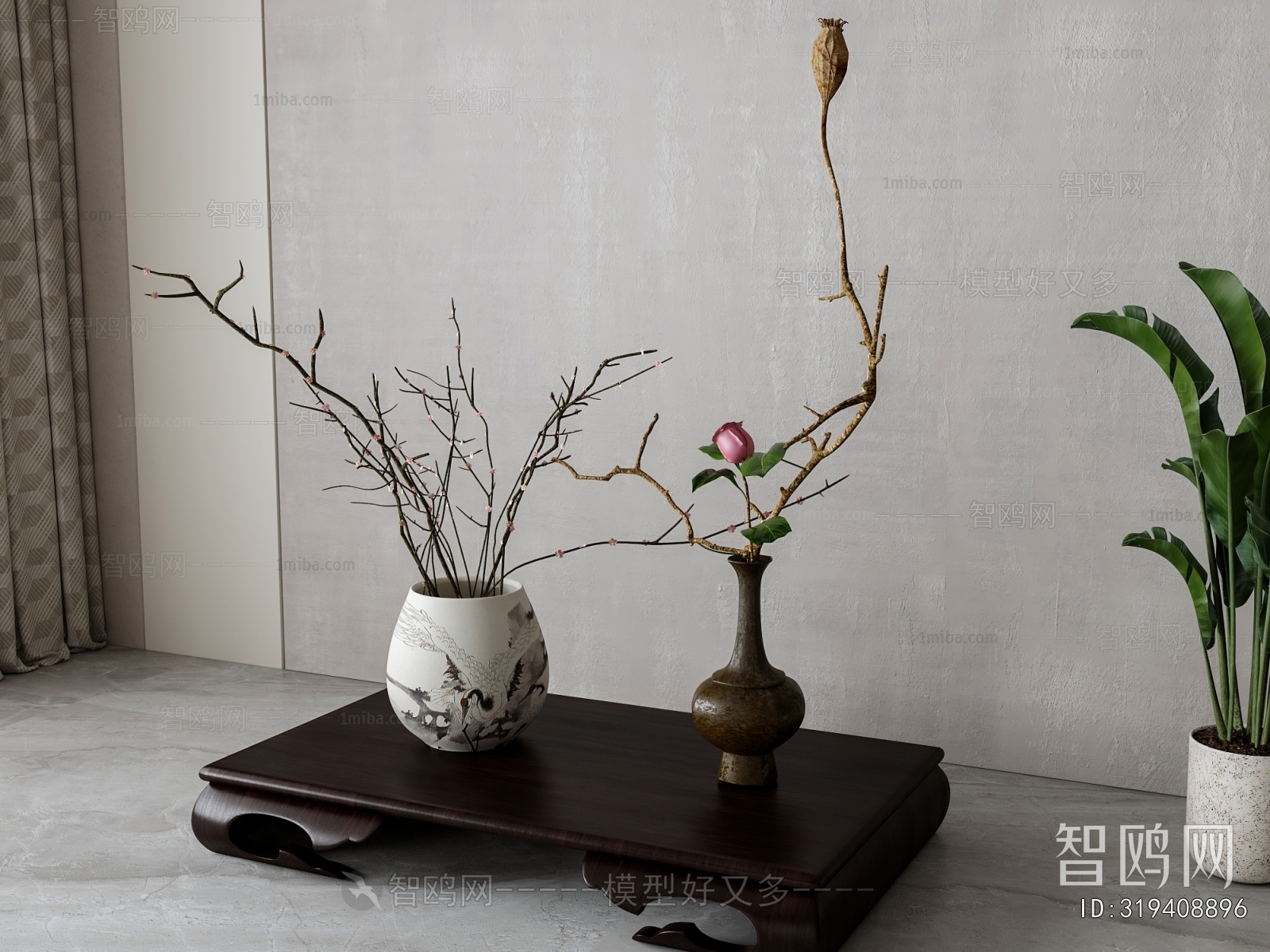 New Chinese Style Flower Arrangement