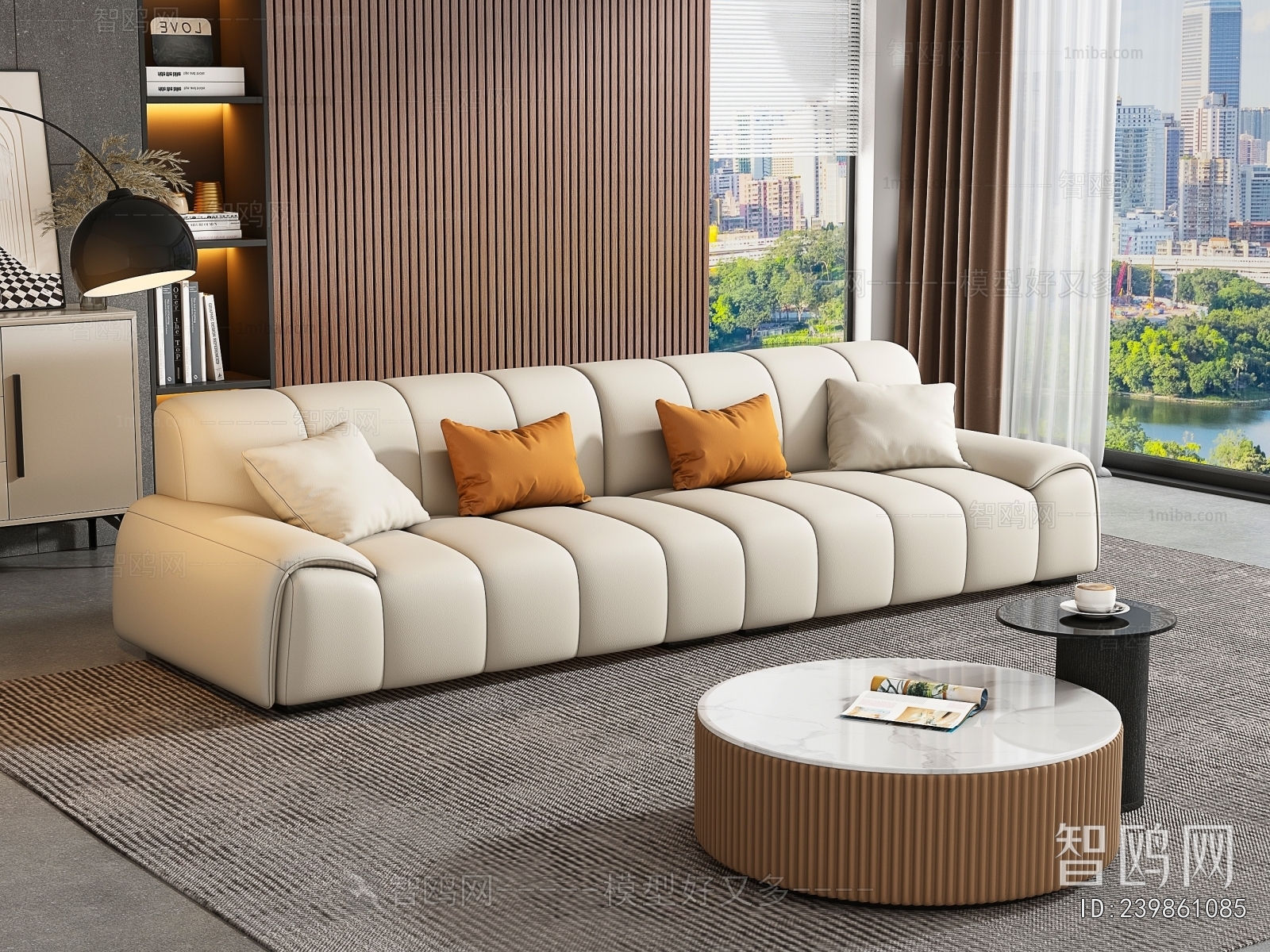 Modern Multi Person Sofa