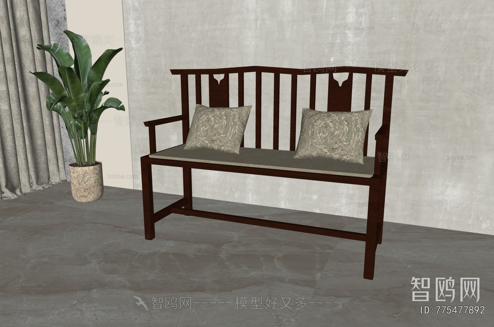 New Chinese Style Lounge Chair