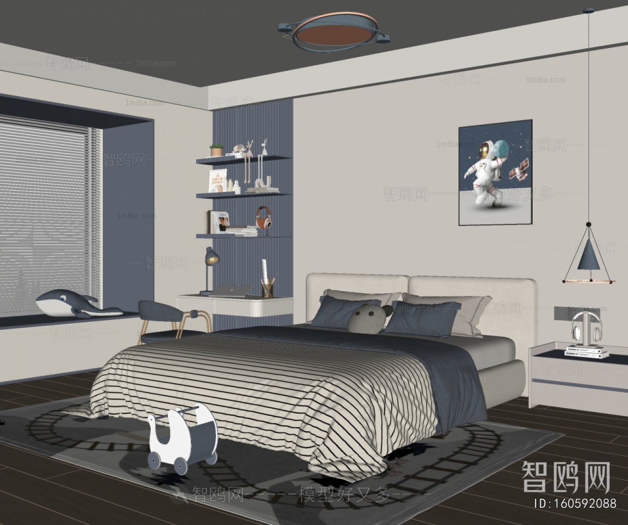 Modern Boy's Room And Son's Room