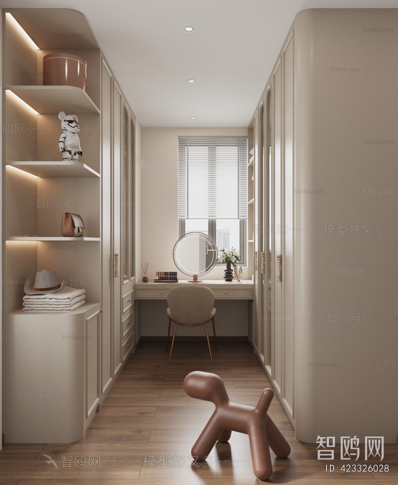 French Style Clothes Storage Area