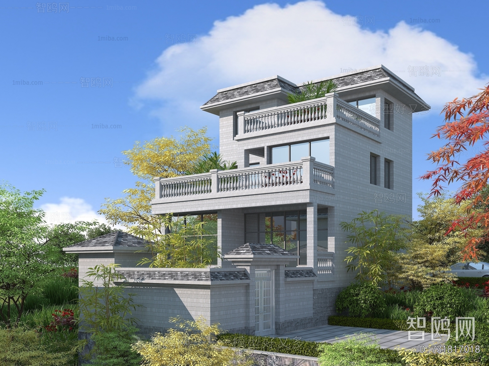 Simple European Style Detached Villa