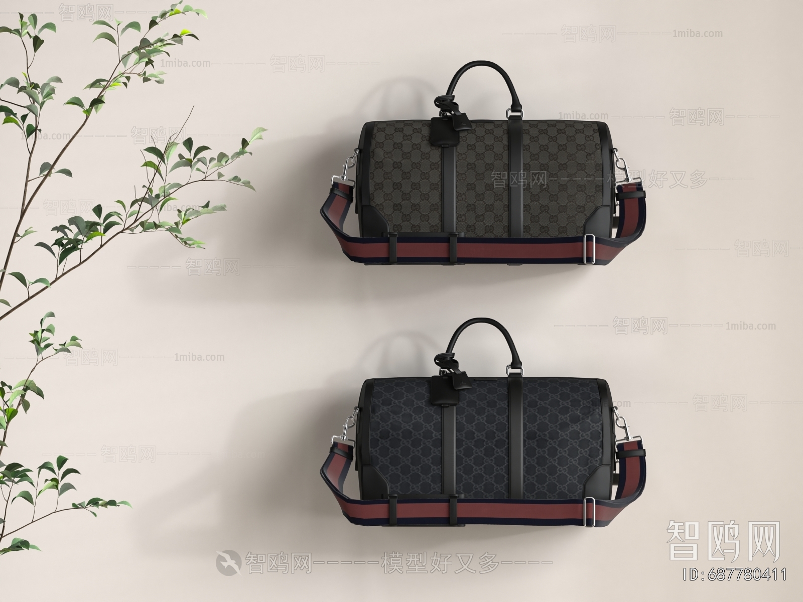 Modern Backpack And Backpack