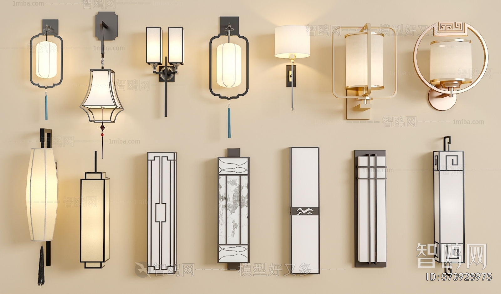 New Chinese Style Wall Lamp