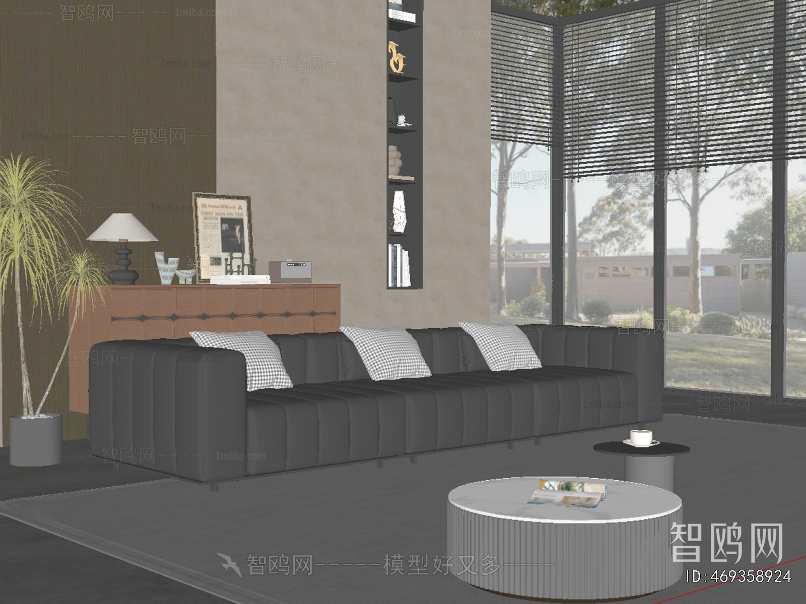 Modern Three-seat Sofa