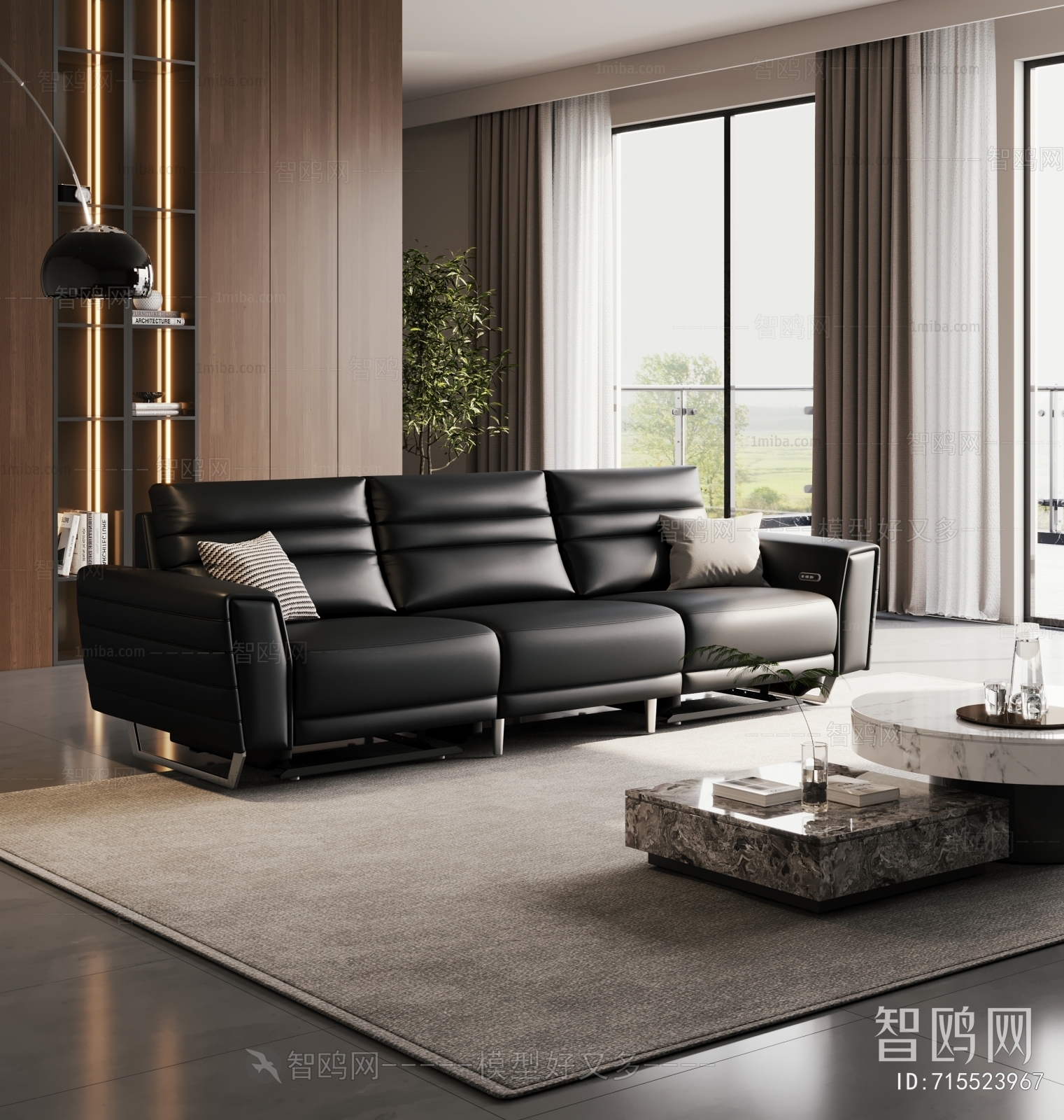 Modern Three-seat Sofa