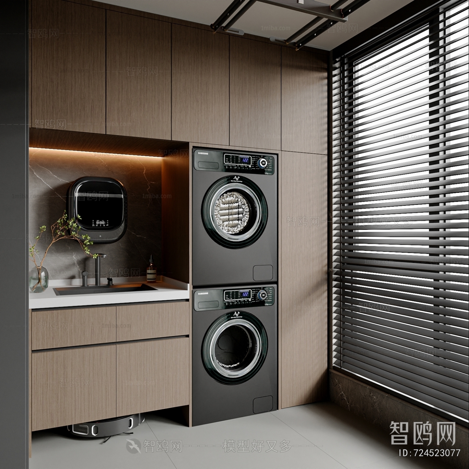 Modern Laundry Cabinet