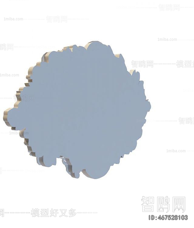 European Style Plaster Carved Top Plate