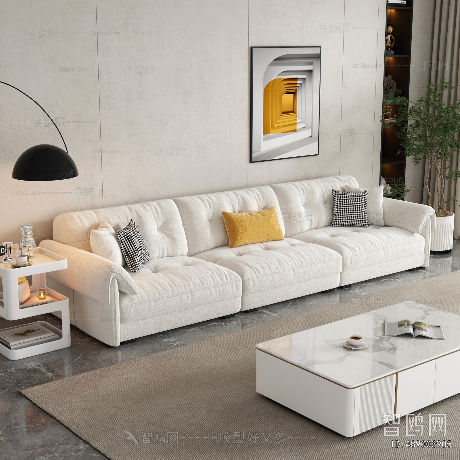 Modern Three-seat Sofa