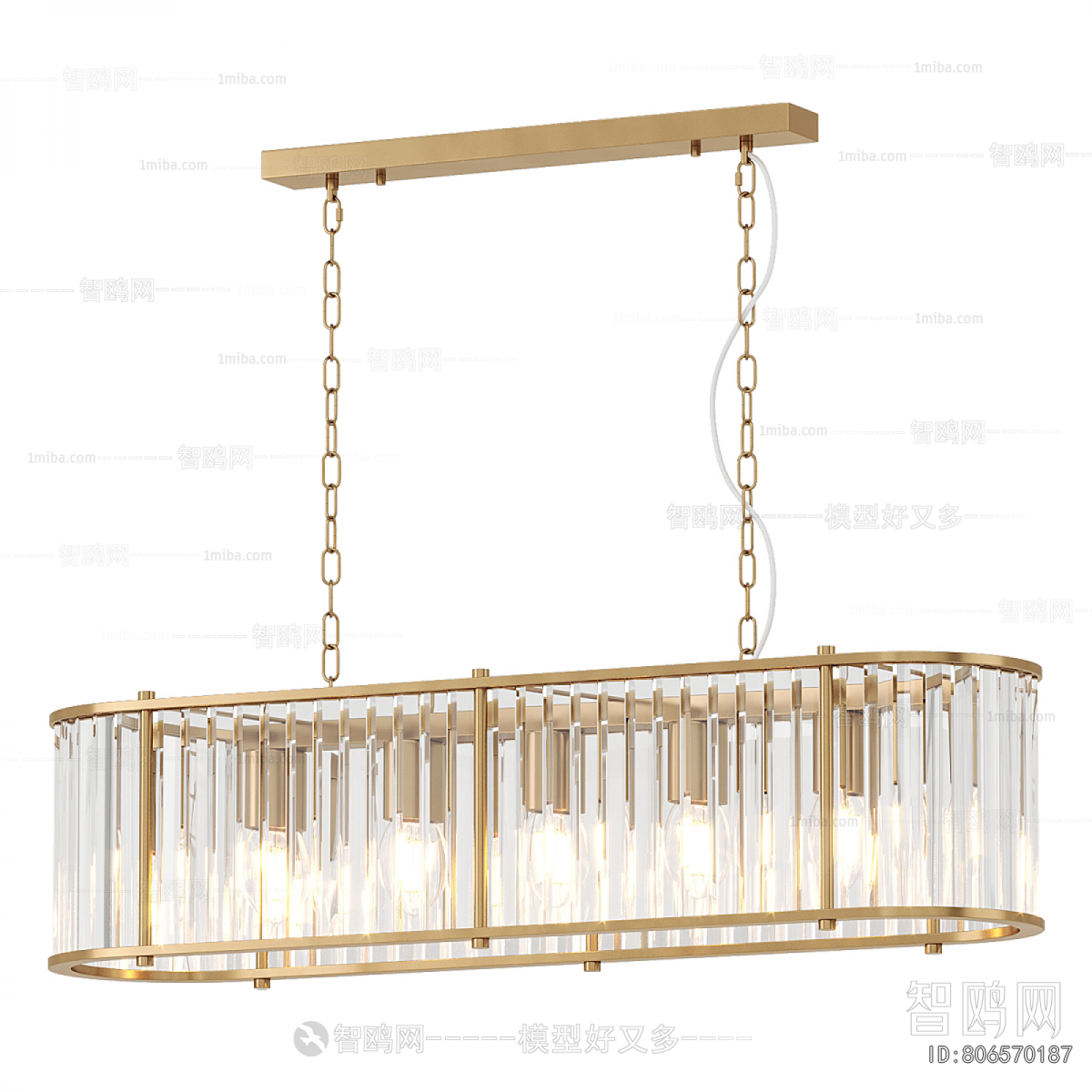 Modern Long Chandelier