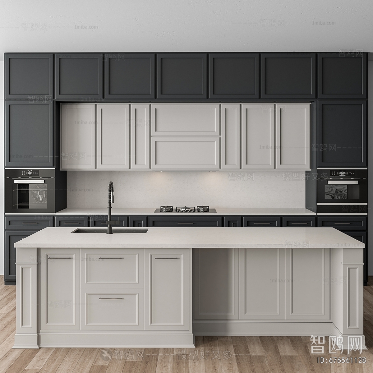 Simple European Style Kitchen Cabinet
