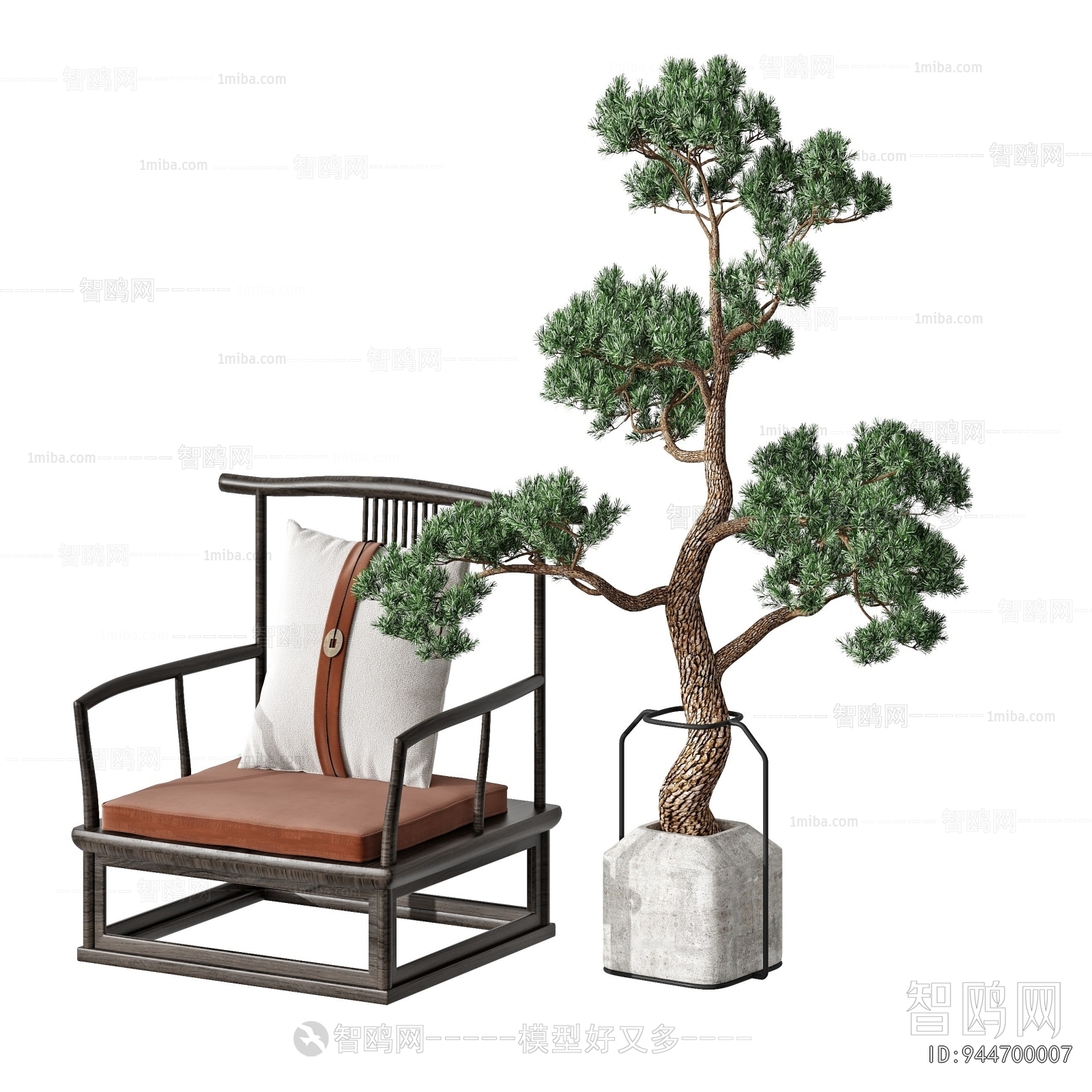 New Chinese Style Lounge Chair