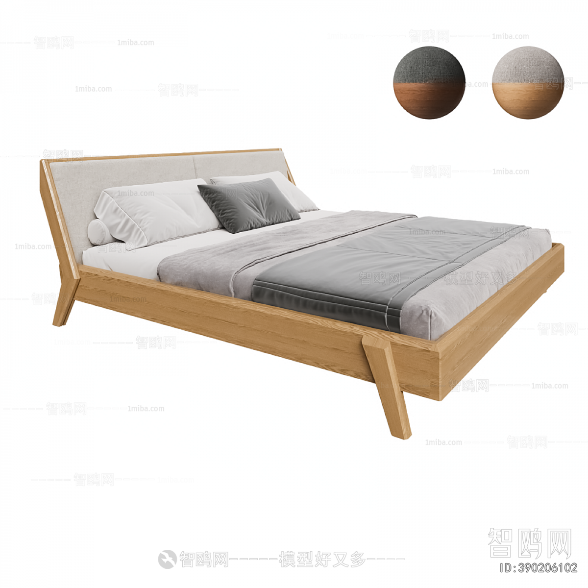Nordic Style Double Bed