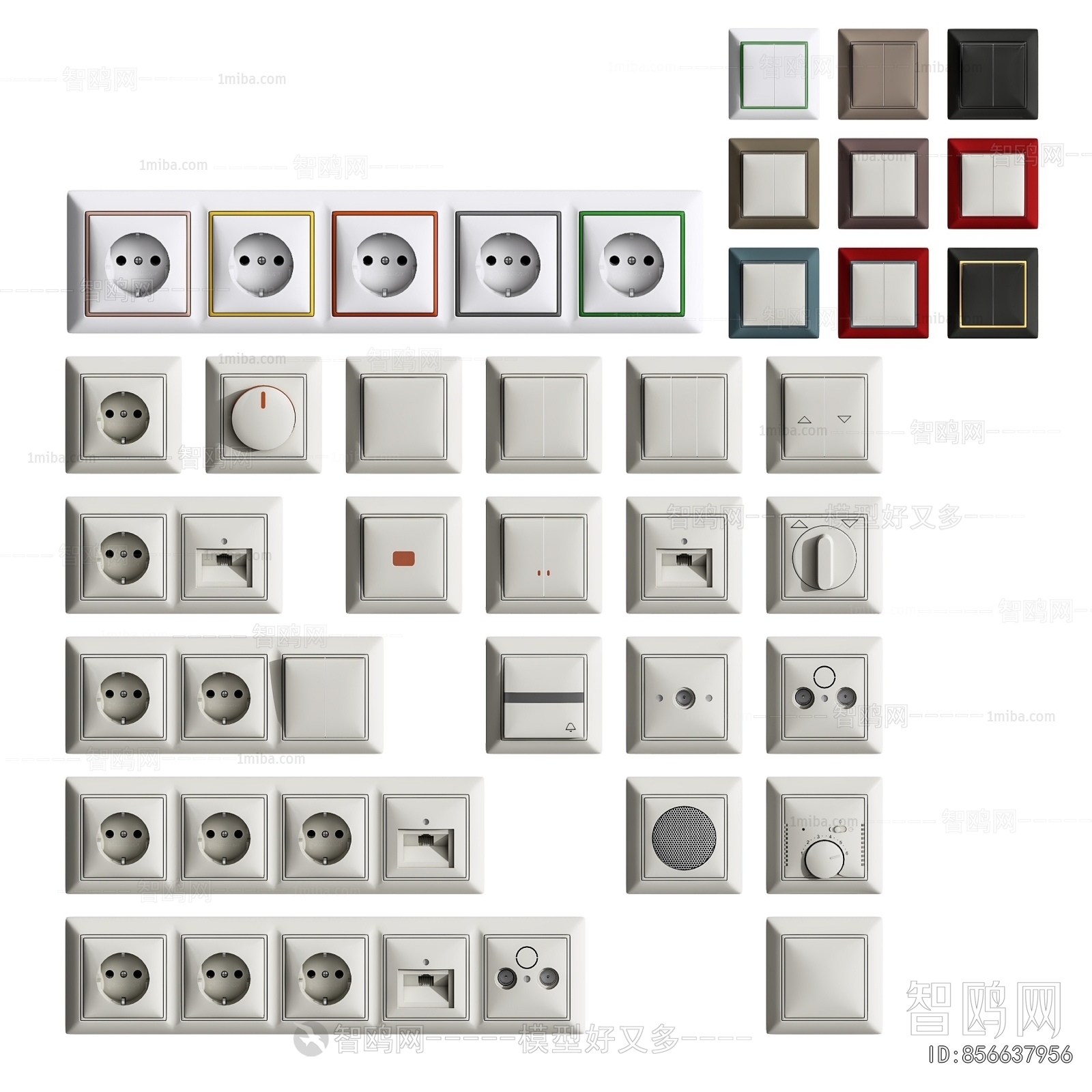 Modern Switch Socket Panel
