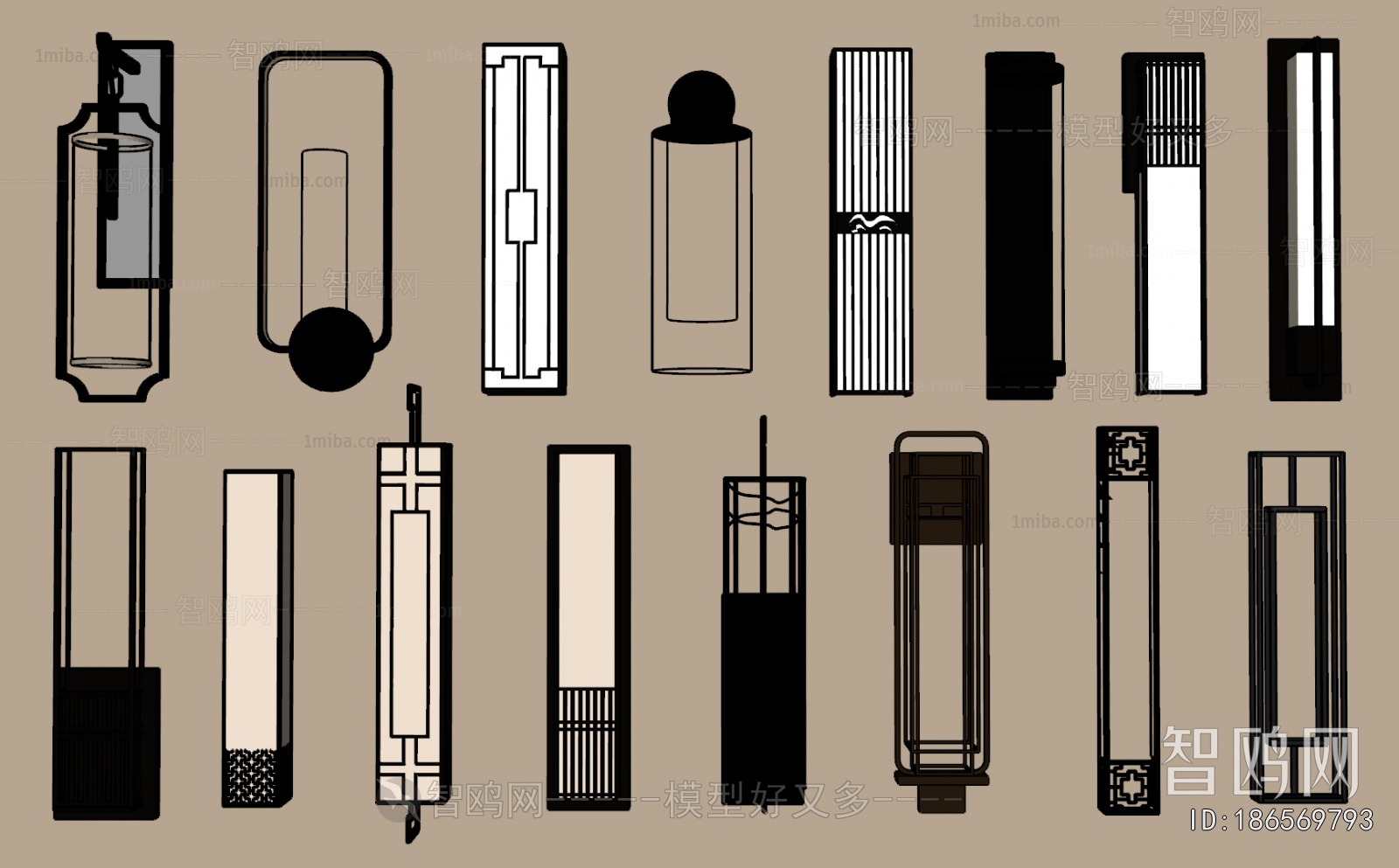 New Chinese Style Wall Lamp