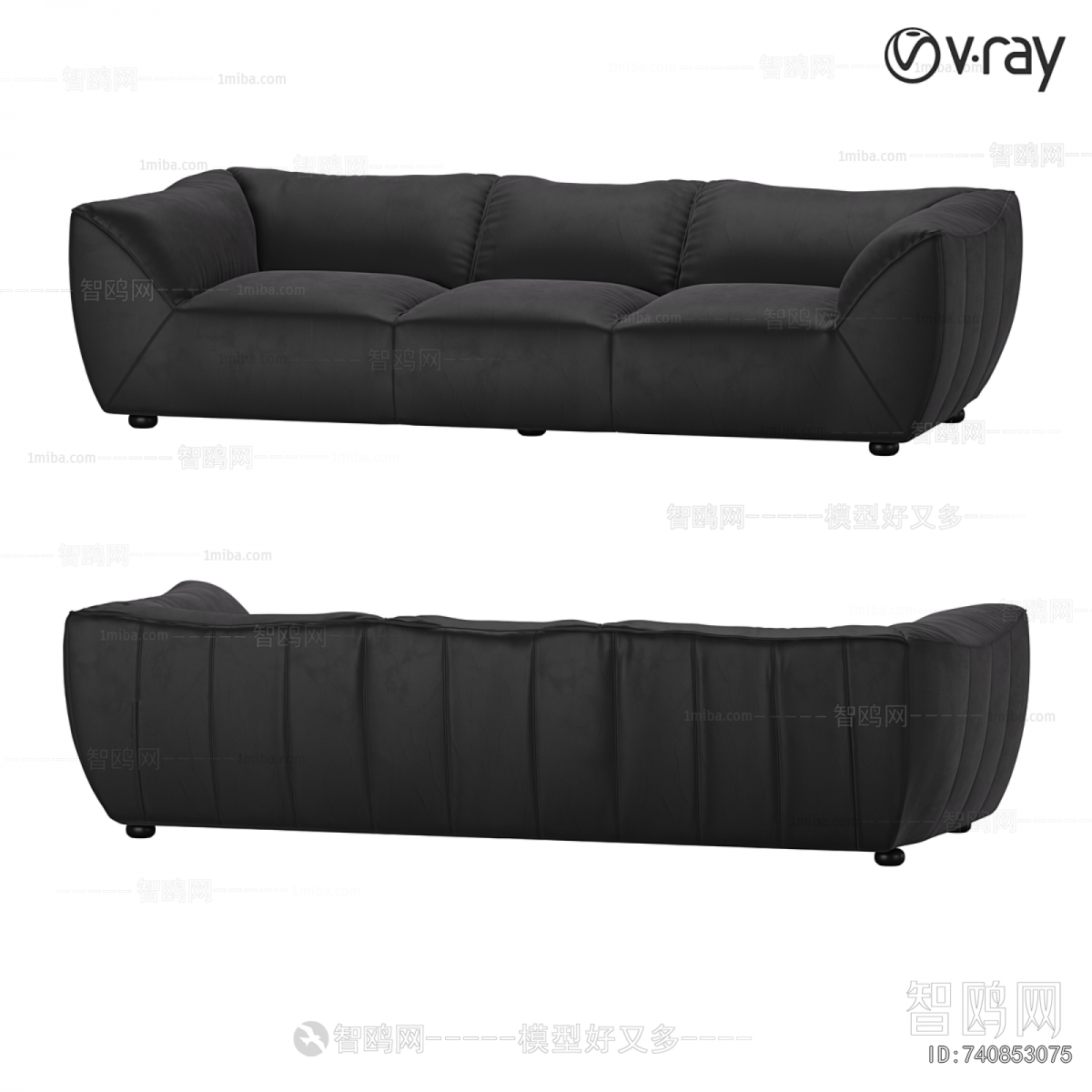 Modern Three-seat Sofa