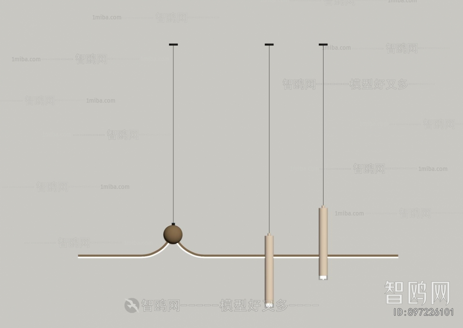 Modern Long Chandelier