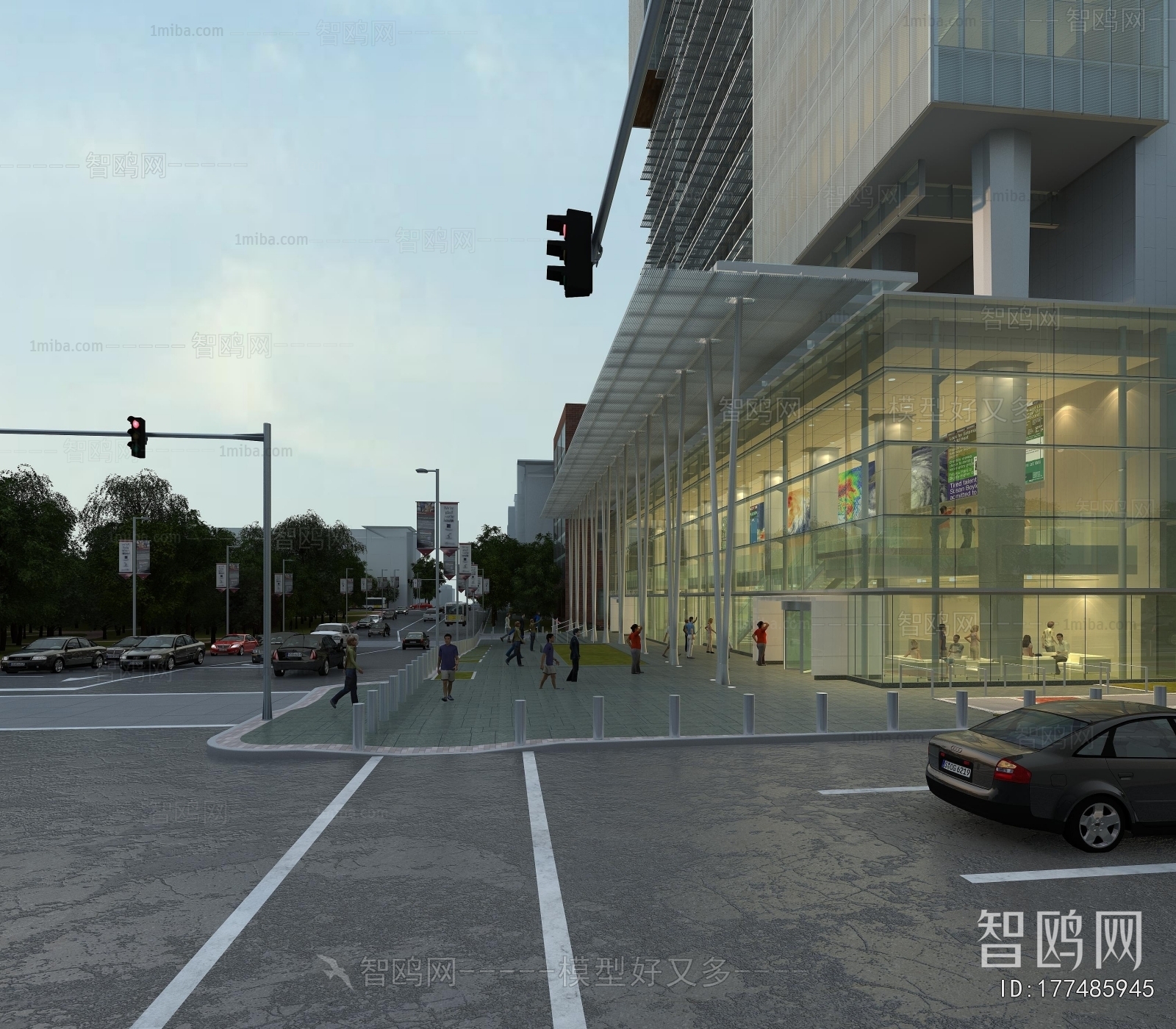 Modern Appearance Of Commercial Building