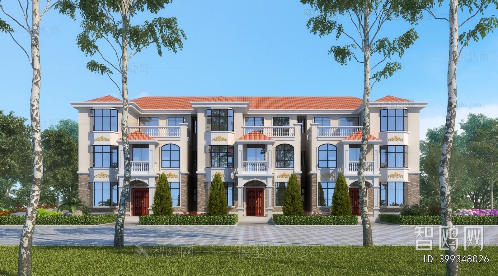 Simple European Style Townhouse