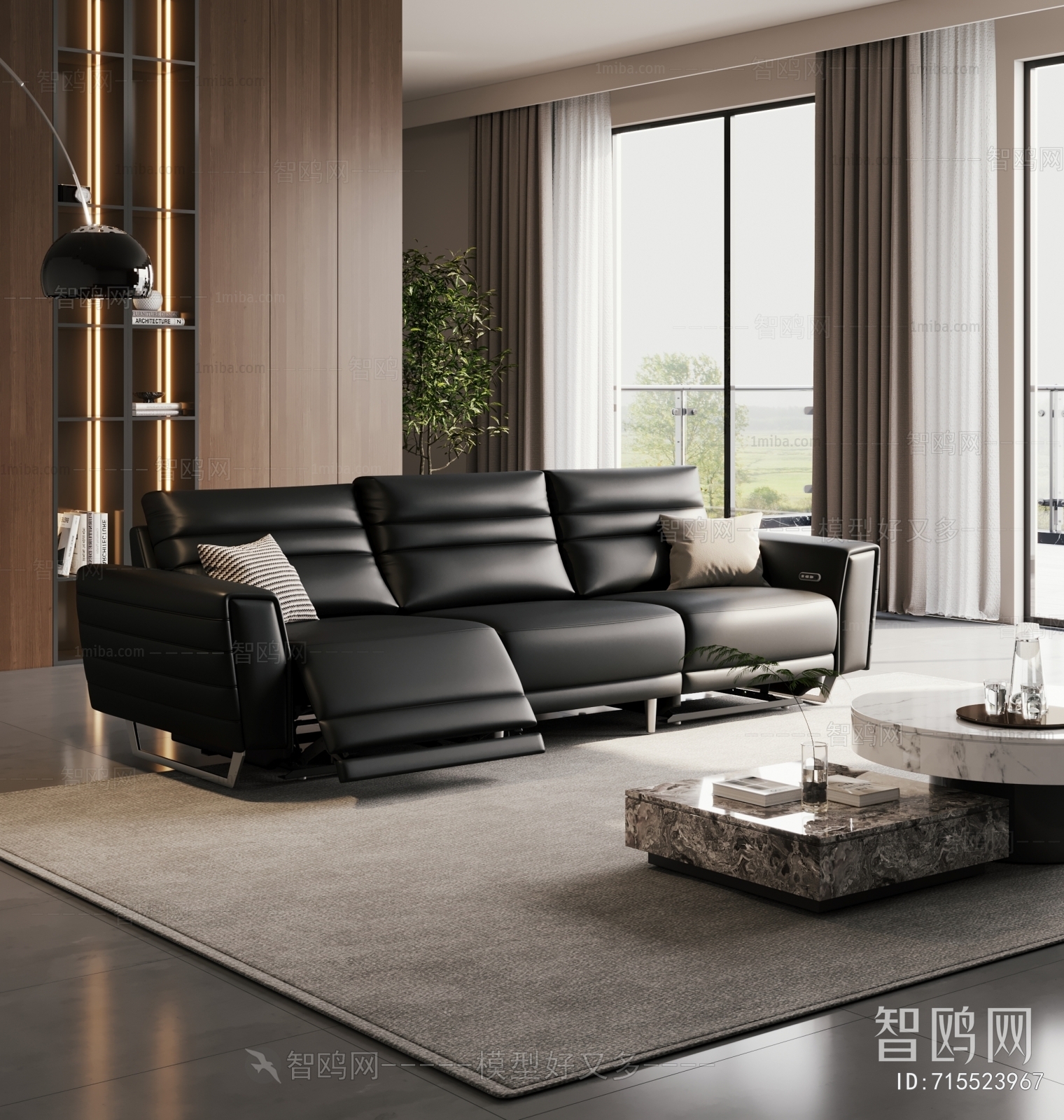 Modern Three-seat Sofa