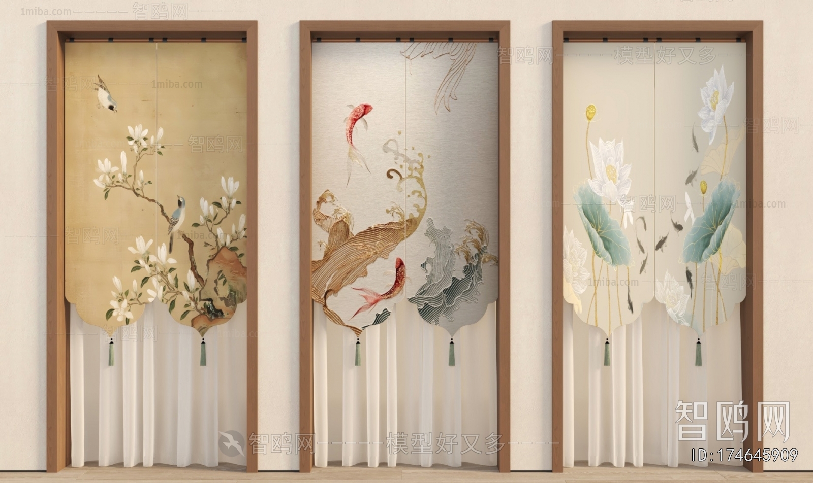 New Chinese Style Door Curtain