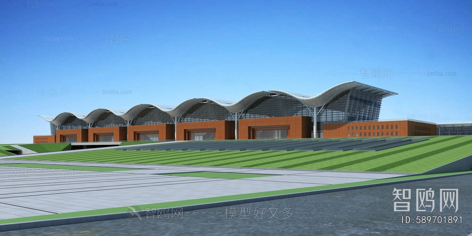 Modern Architectural Bird's-eye View Planning