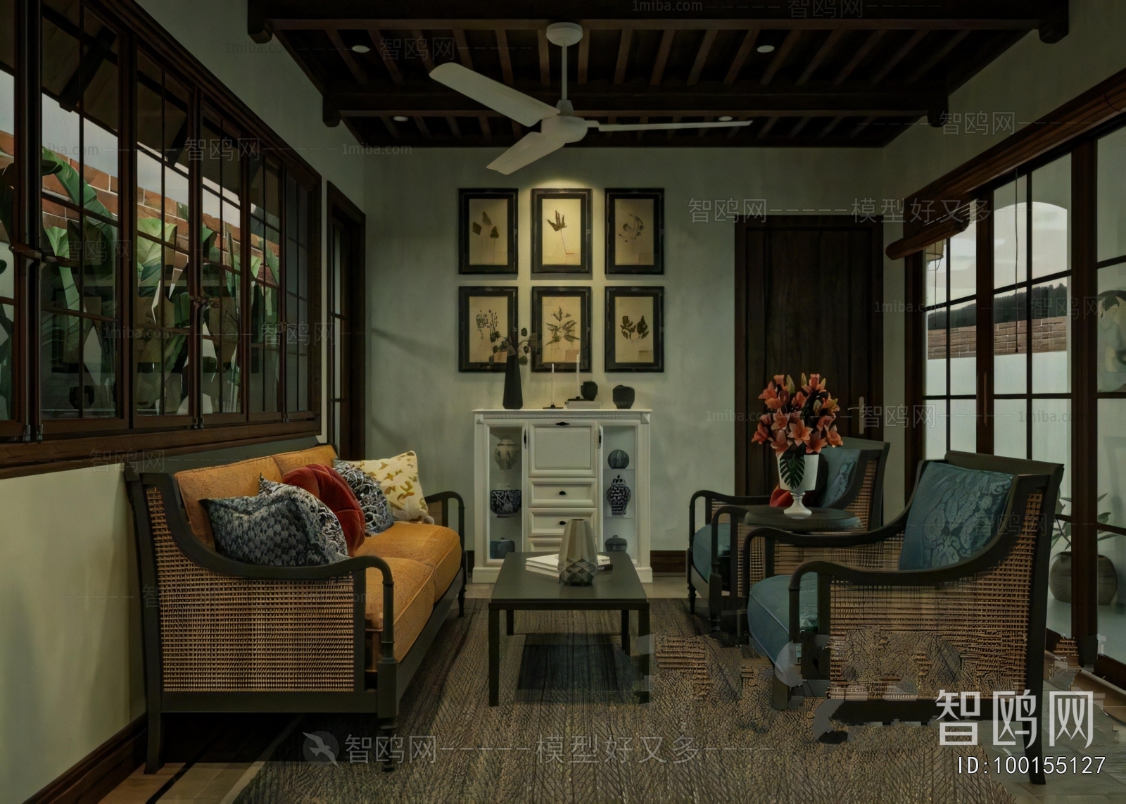 Southeast Asian Style A Living Room