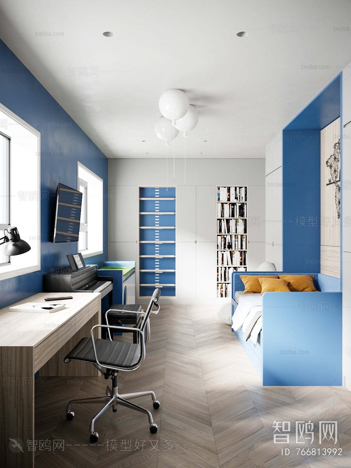 Modern Boy's Room And Son's Room