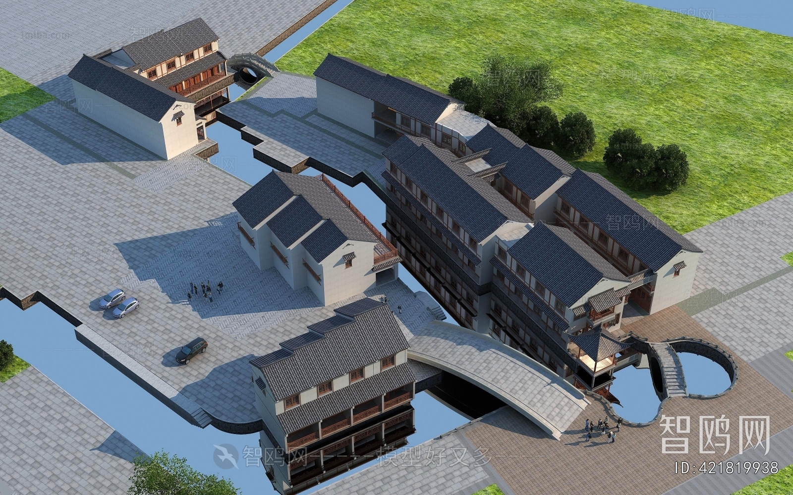 Chinese Style Architectural Bird's-eye View Planning