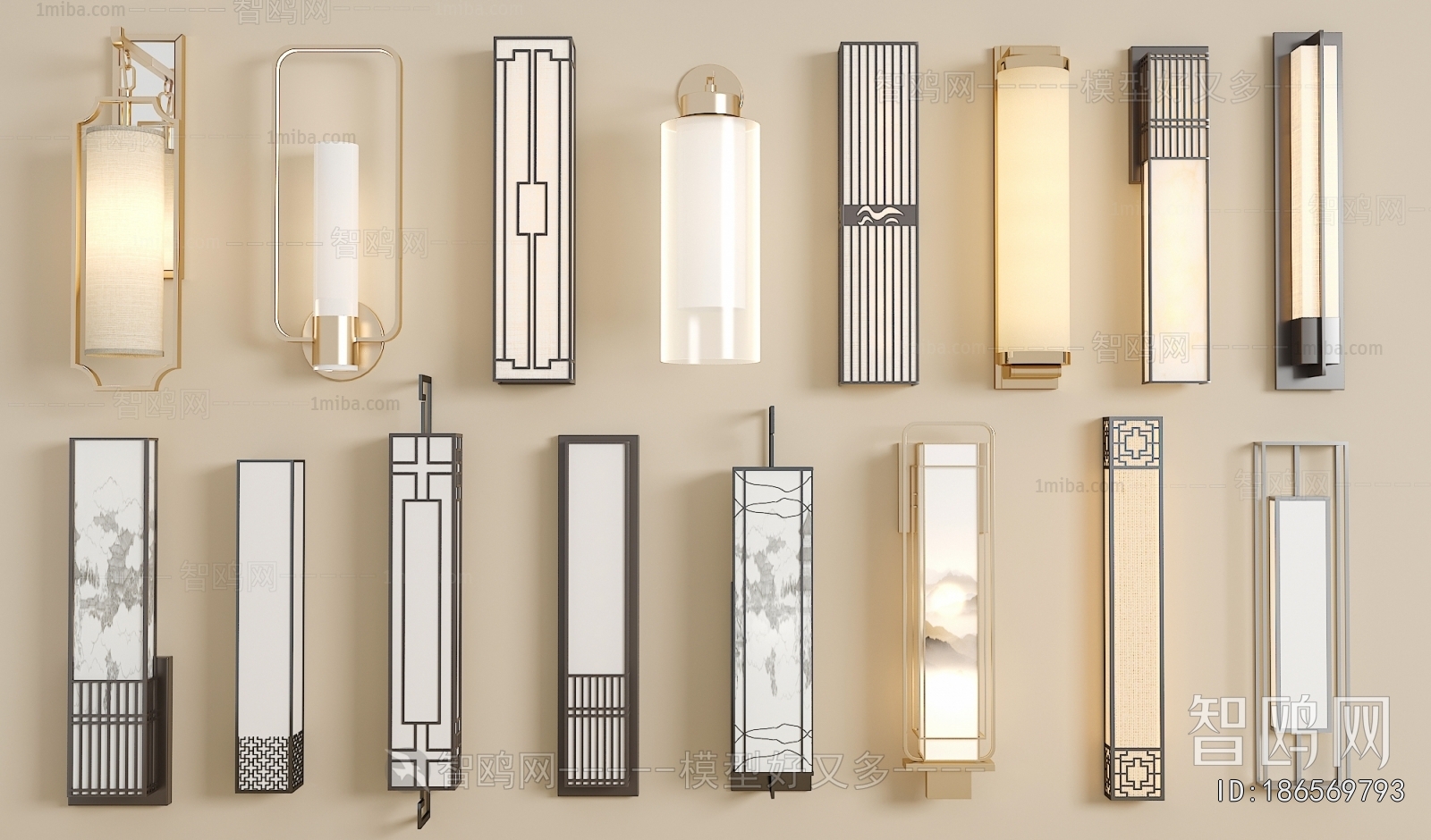 New Chinese Style Wall Lamp