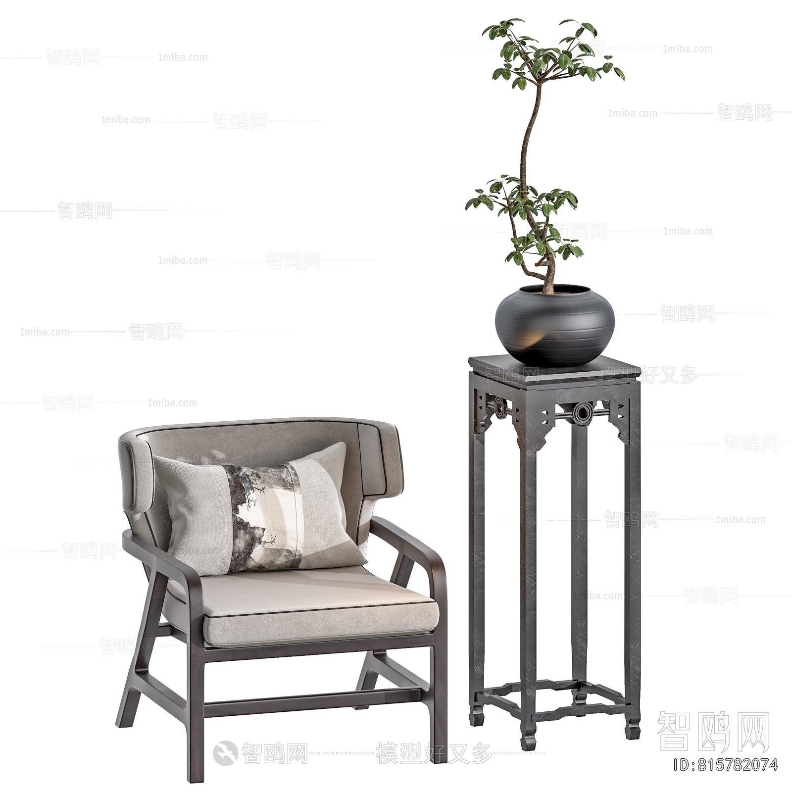 New Chinese Style Lounge Chair