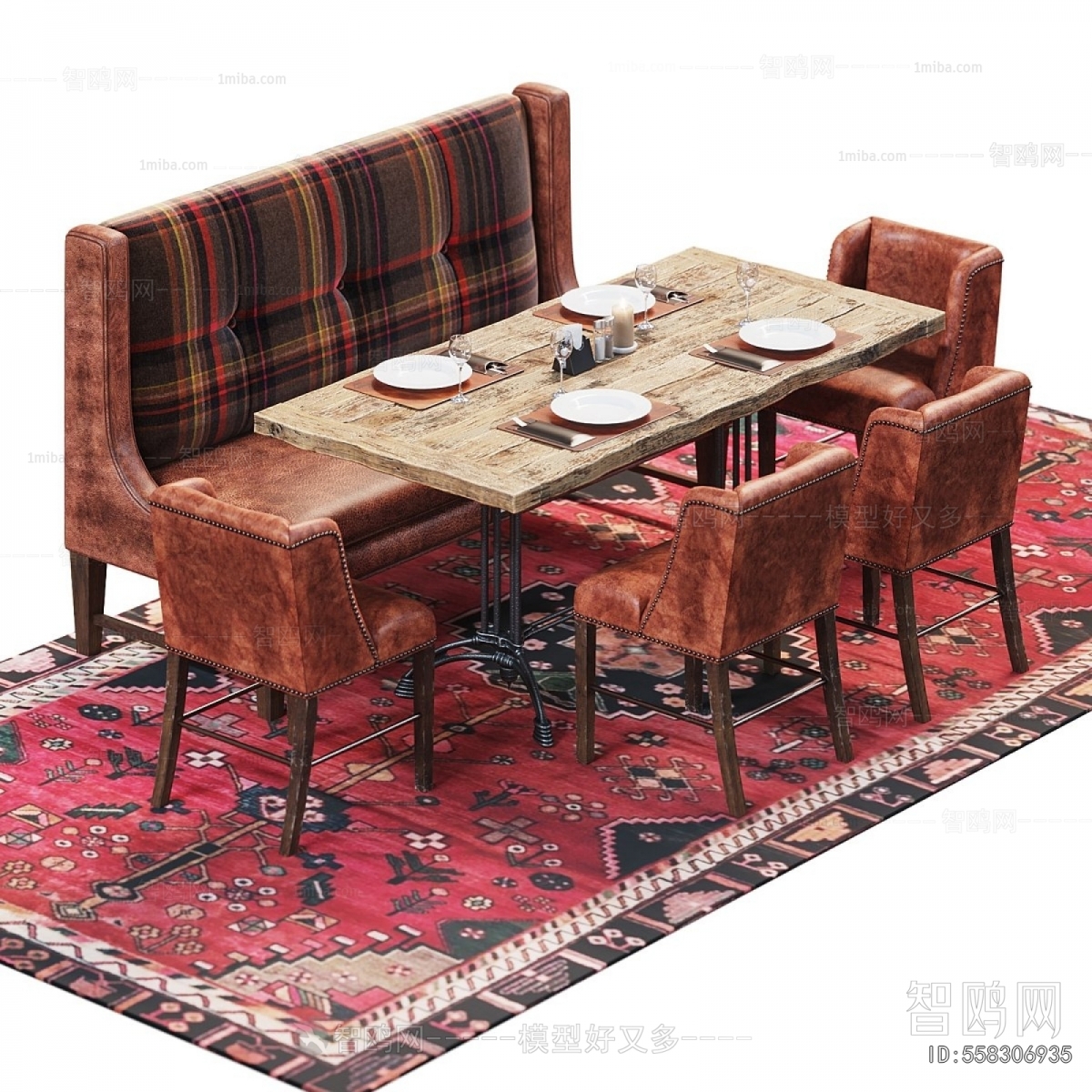 American Style Dining Table And Chairs