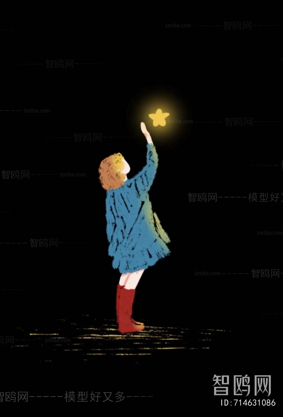 现代复古人物油画
