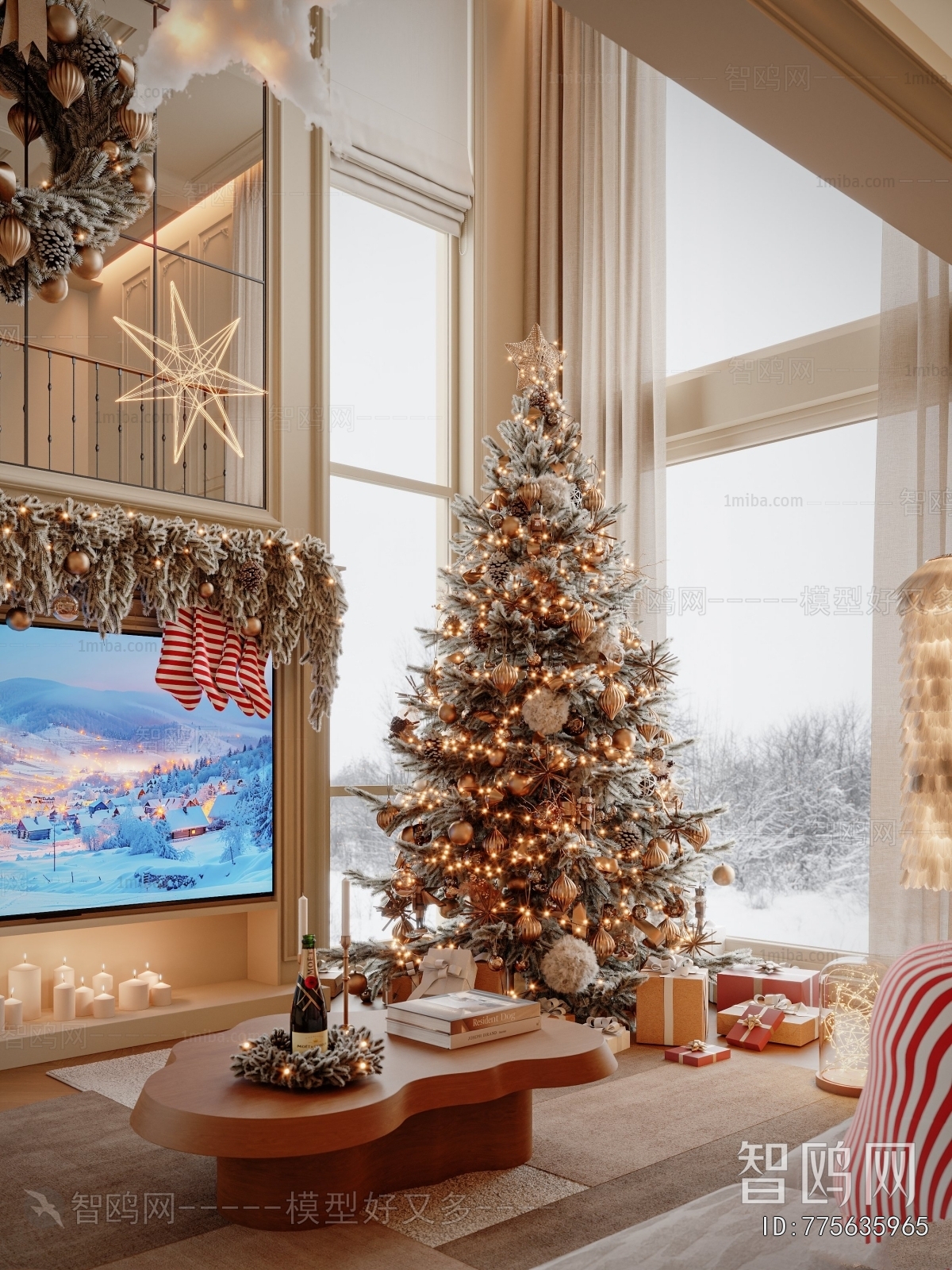 Simple European Style A Living Room