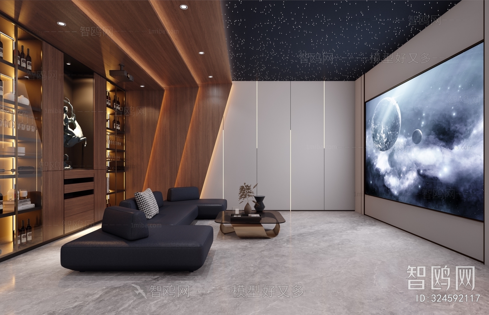 Modern Audiovisual Room