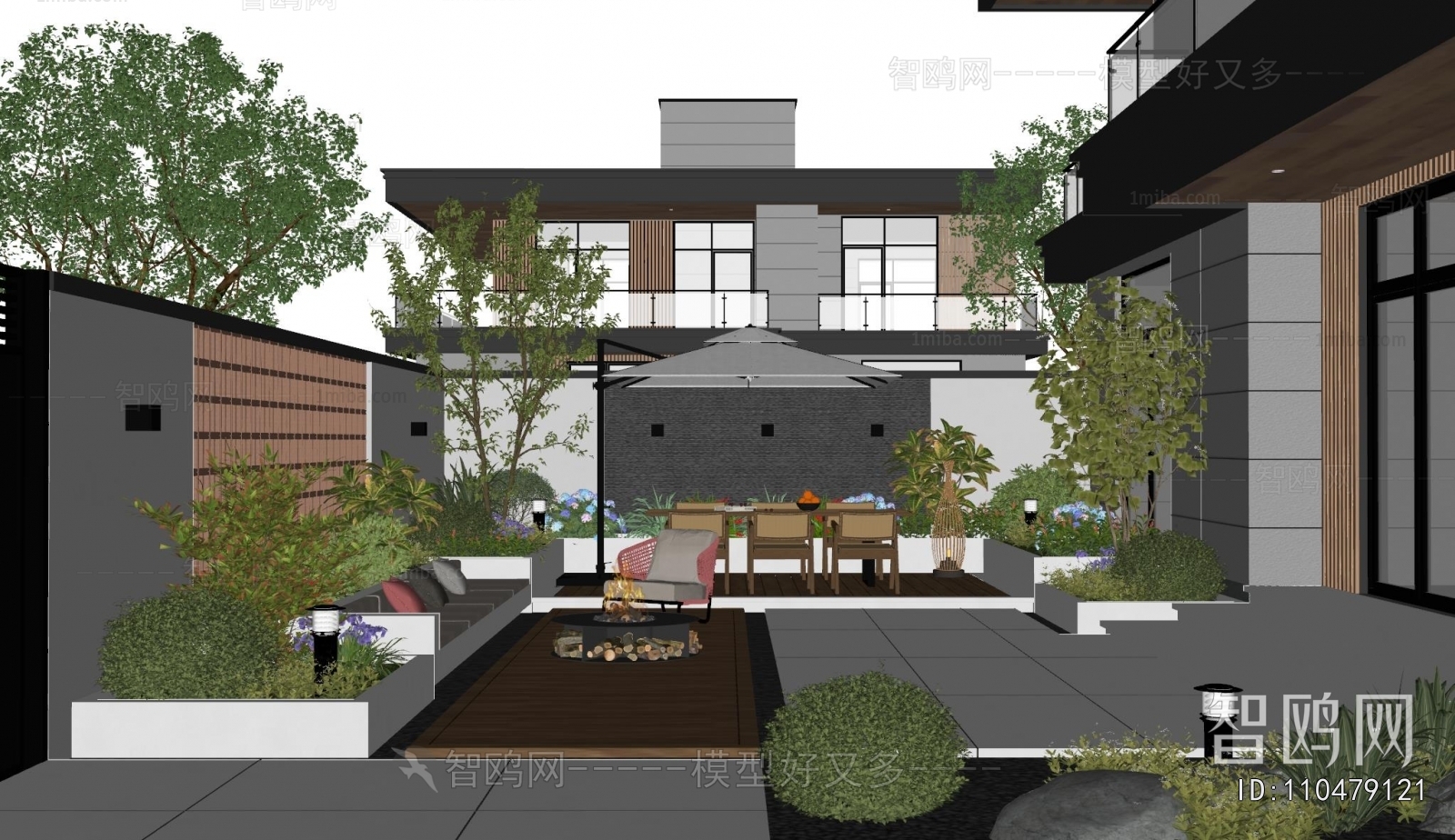 Modern Courtyard/landscape