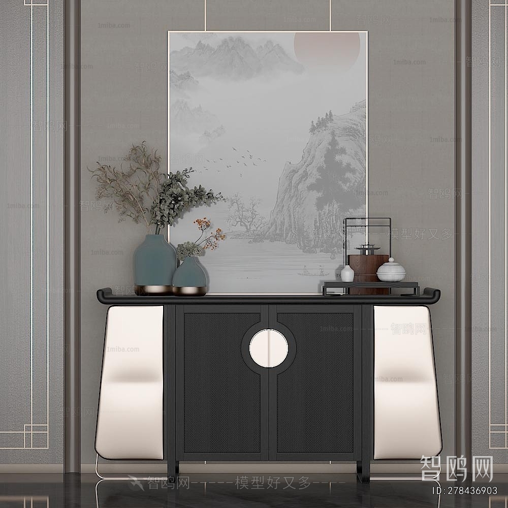 New Chinese Style Entrance Cabinet