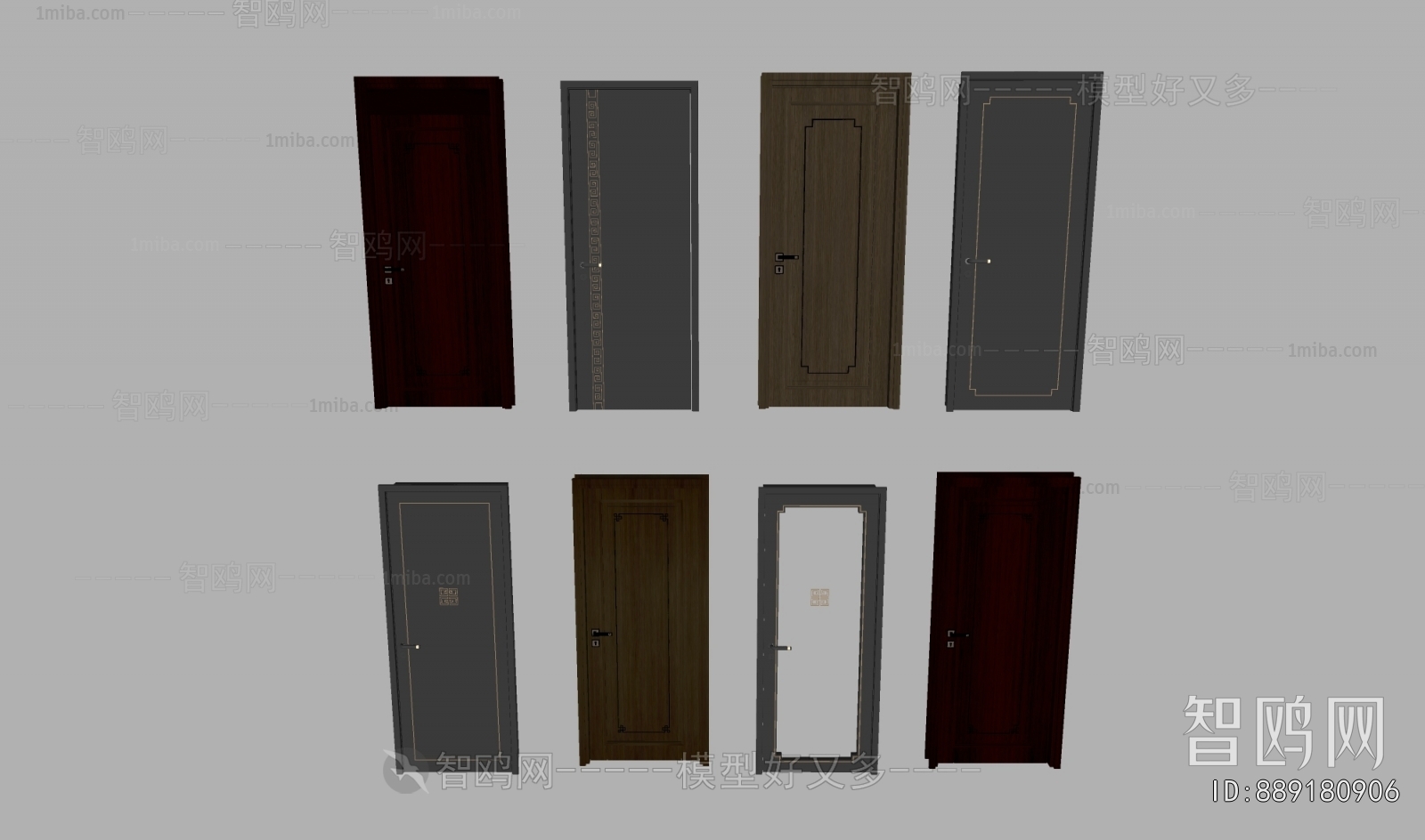 New Chinese Style Single Door