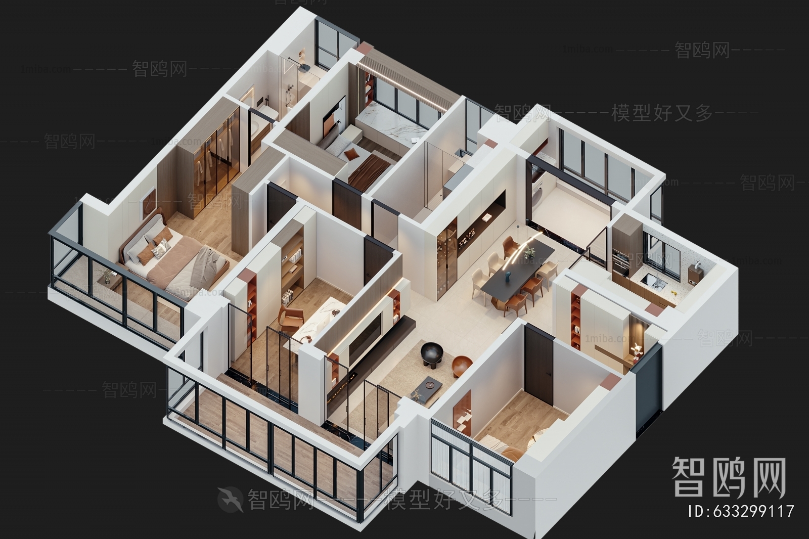 Modern A Bird's-eye View Of Home Decoration