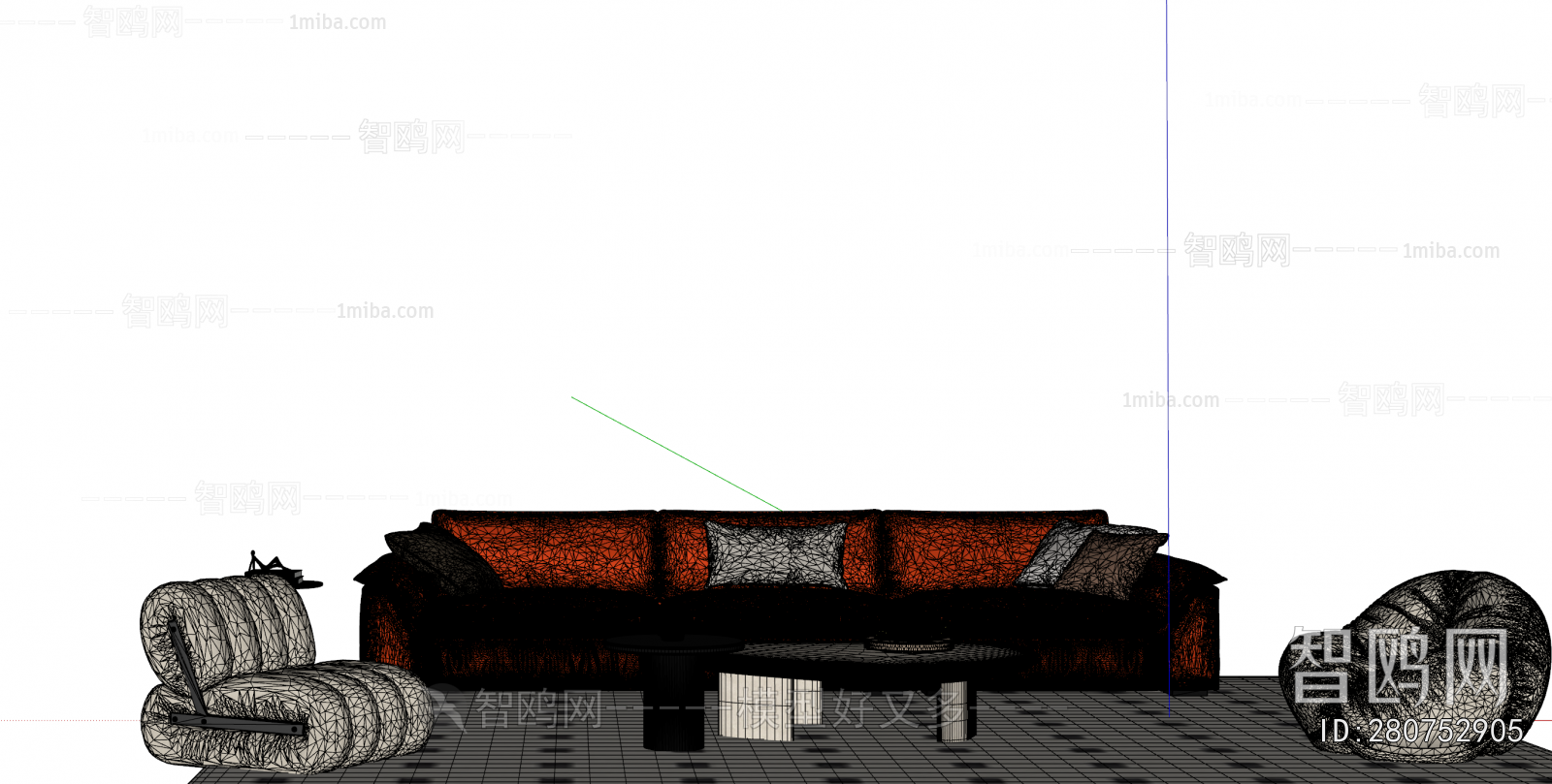 Modern Three-seat Sofa