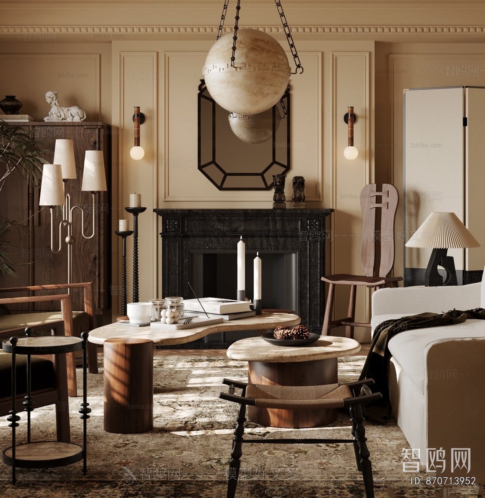 American Style A Living Room