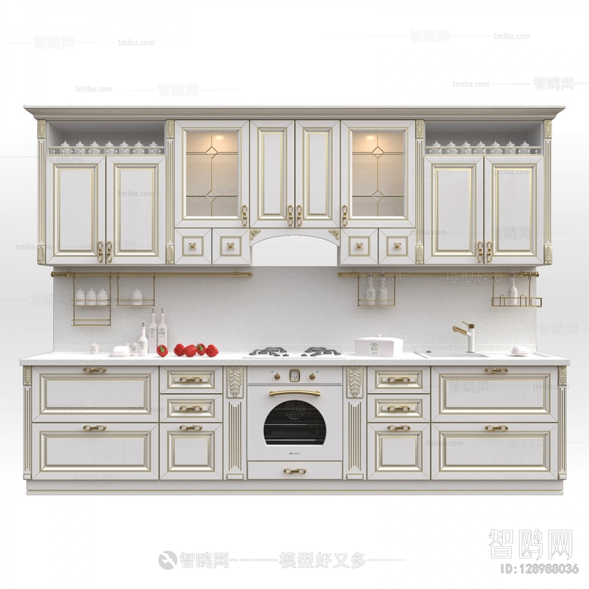 Simple European Style Kitchen Cabinet