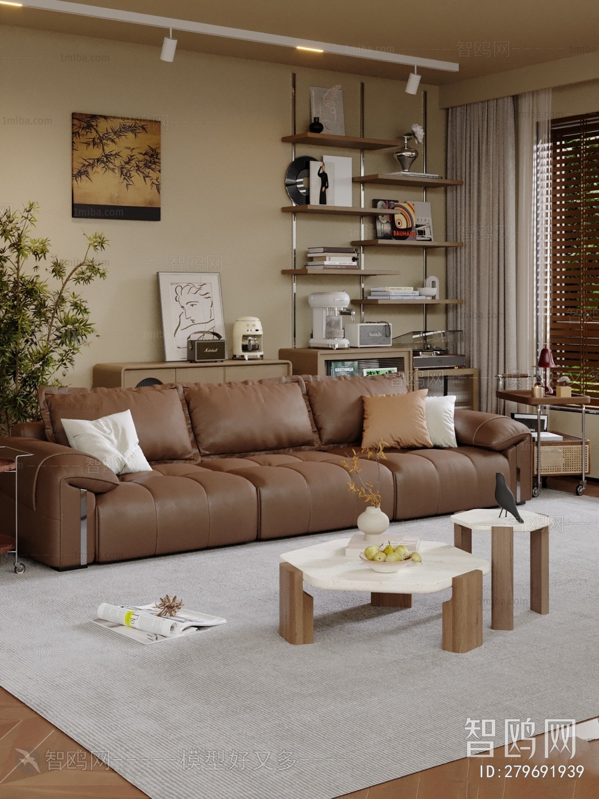 Wabi-sabi Style A Living Room