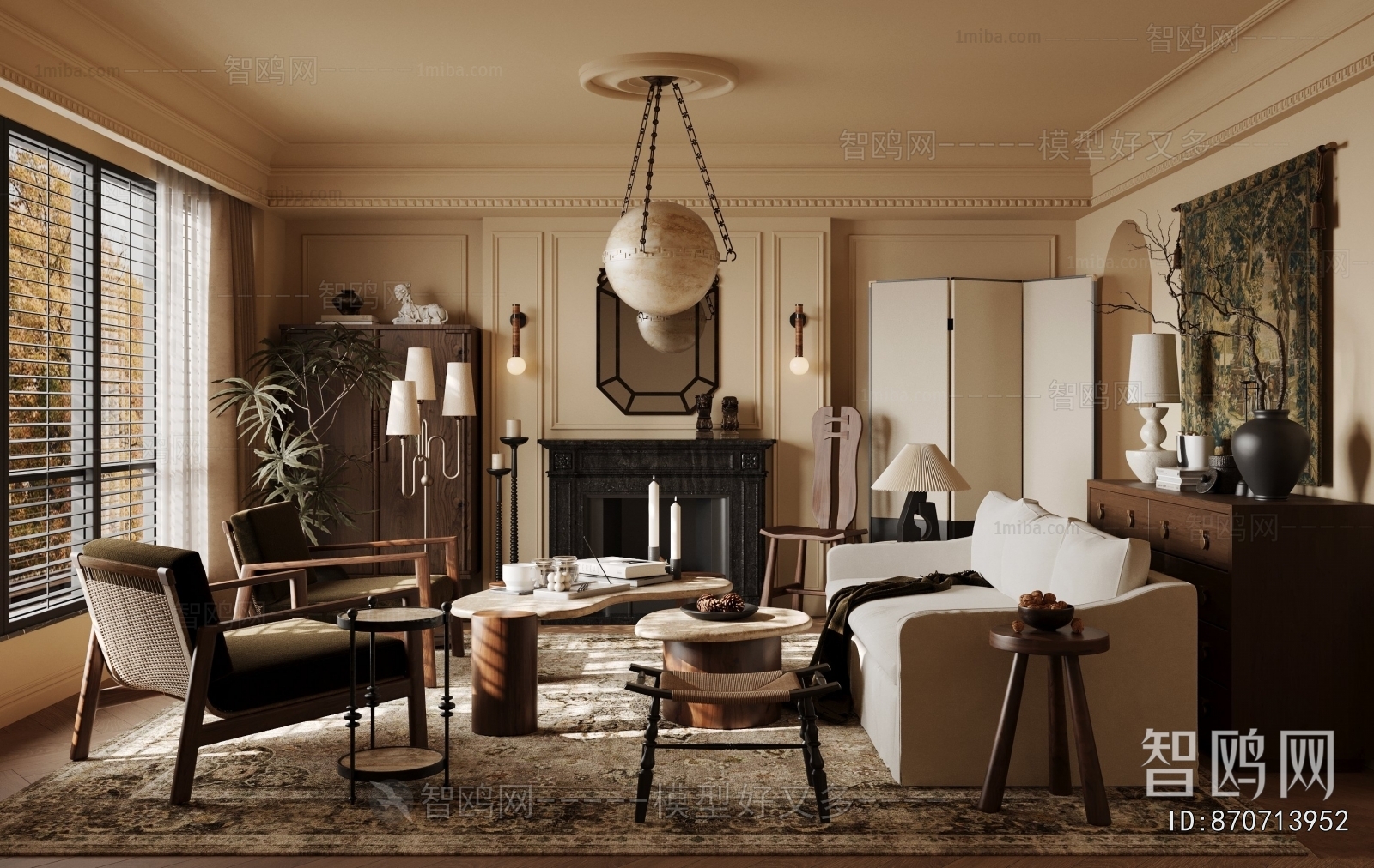 American Style A Living Room