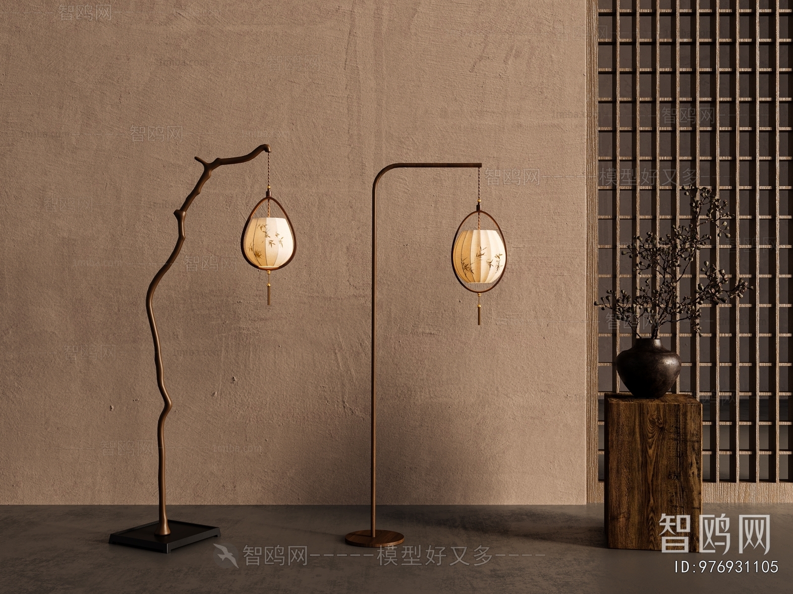 New Chinese Style Floor Lamp