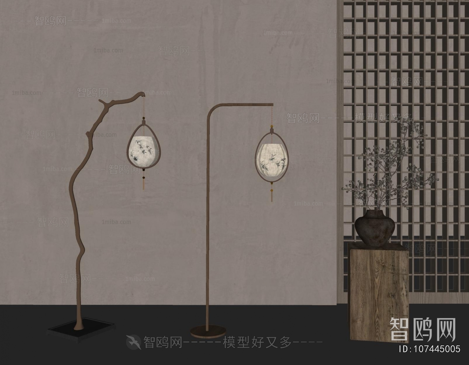 New Chinese Style Floor Lamp