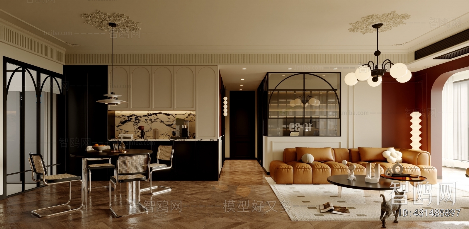 French Style Hallway